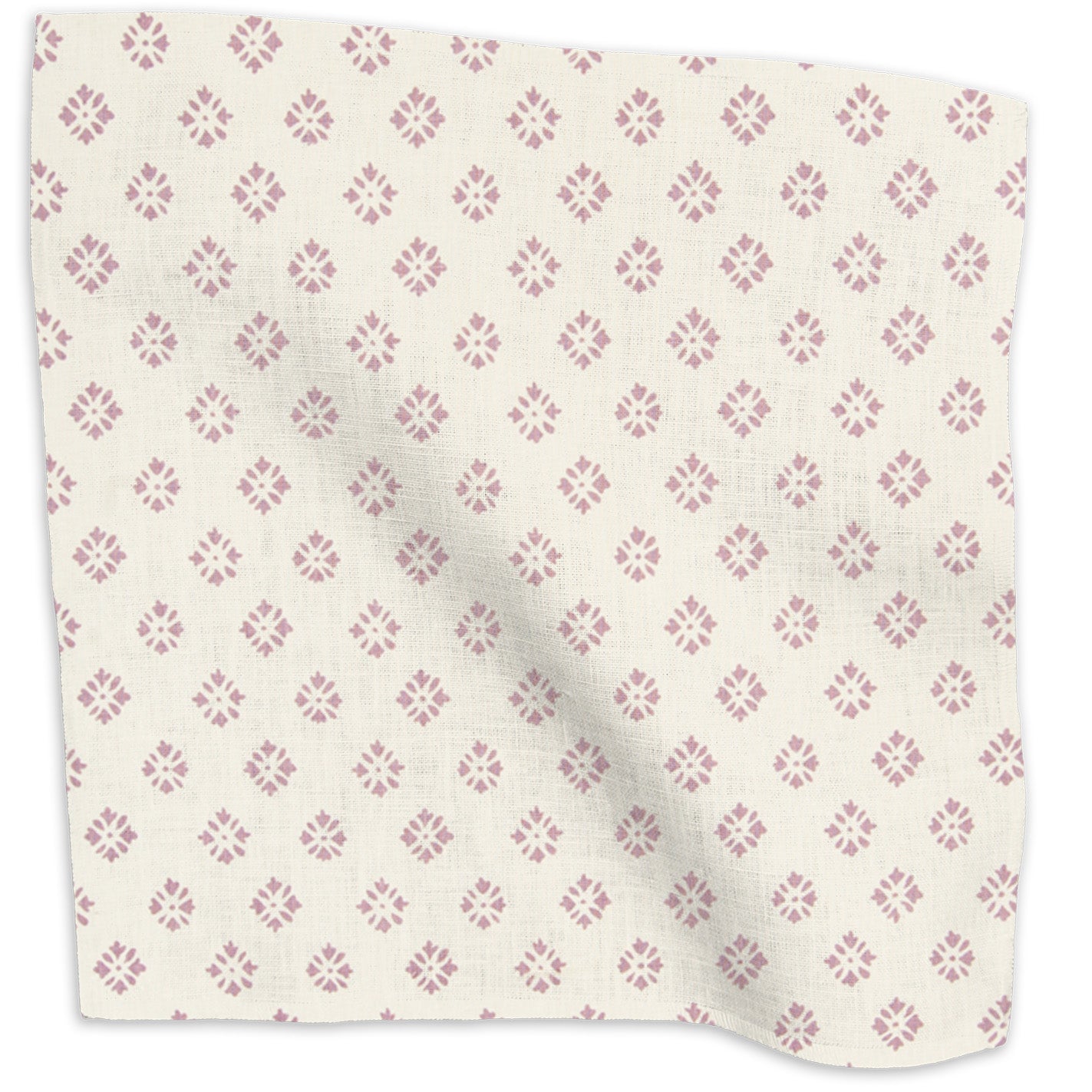 Sidone geometric linen - Mauve colorway swatch