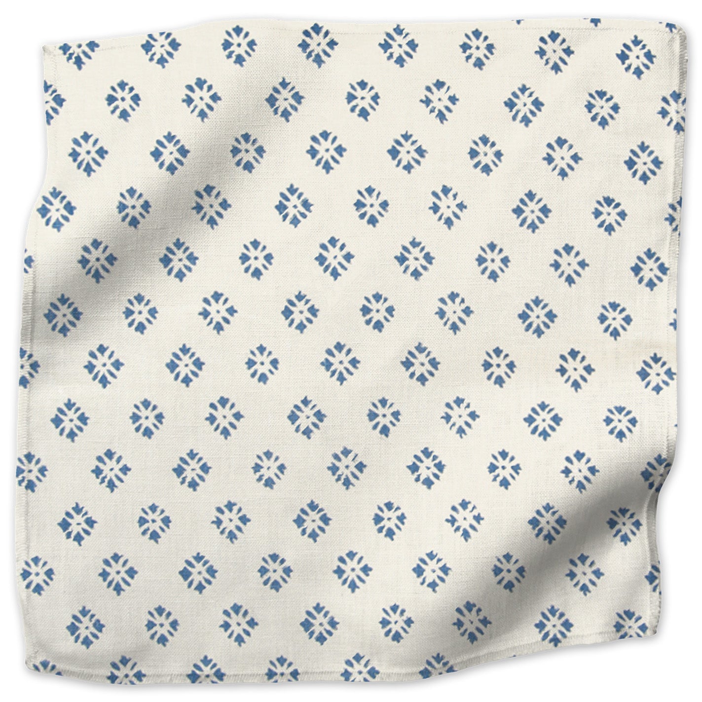 Sidone geometric linen - Nautical colorway swatch