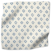 Sidone geometric linen - Nautical colorway swatch