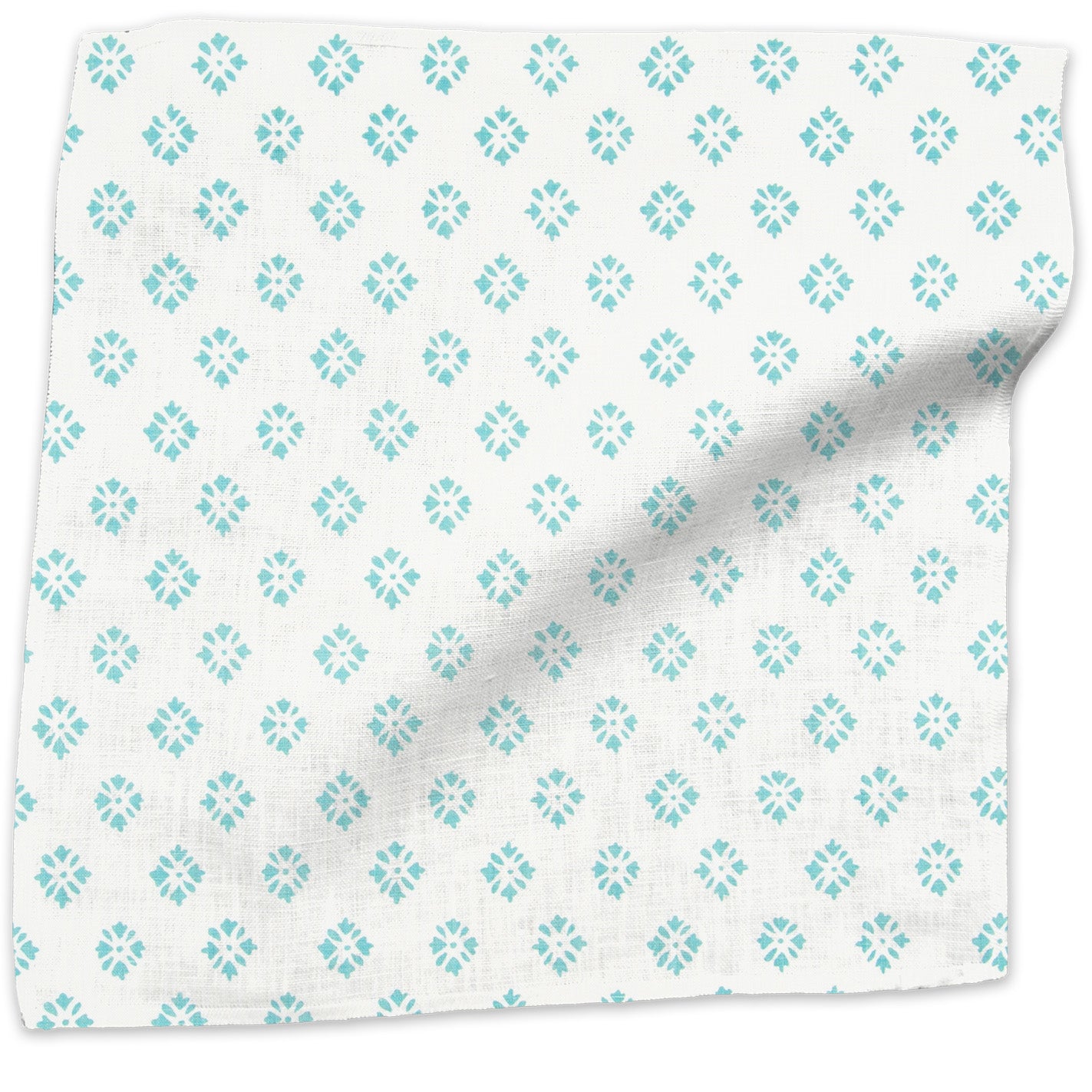 Sidone geometric linen - Pistachio colorway swatch