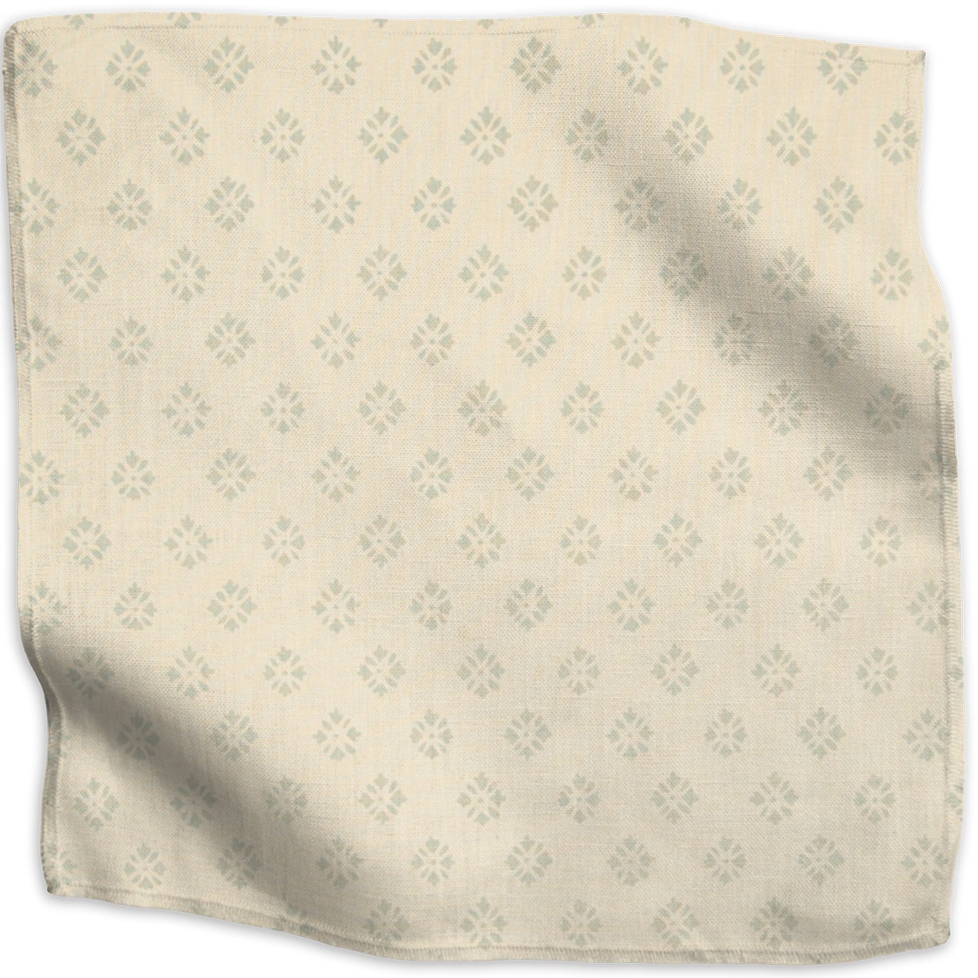 Sidone geometric linen - Slate - Custom Order colorway swatch