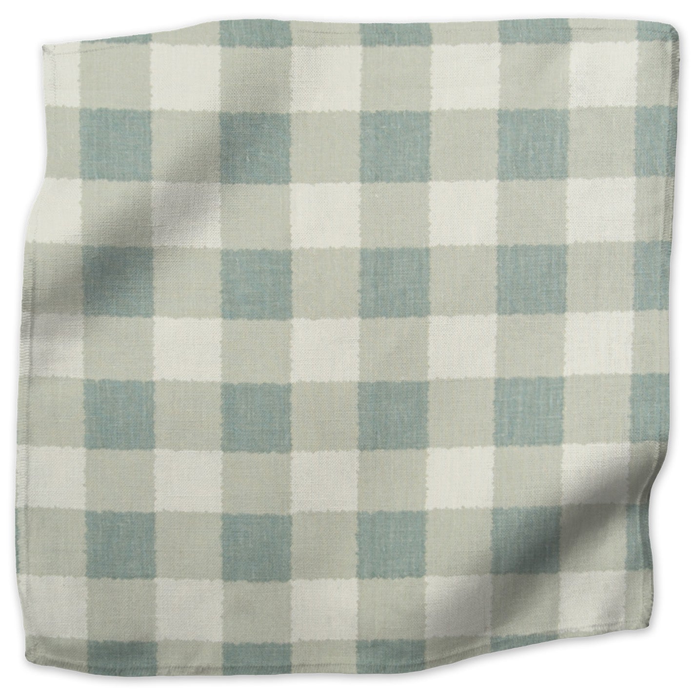 Small Check linen - Blue colorway swatch