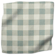 Small Check linen - Blue colorway swatch