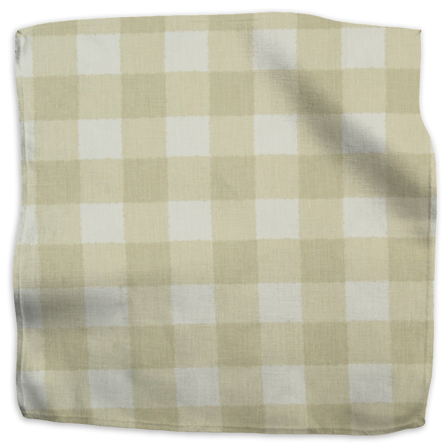 Small Check linen - Sage colorway swatch