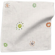 Sunburst geometric linen - Multi-Color colorway swatch
