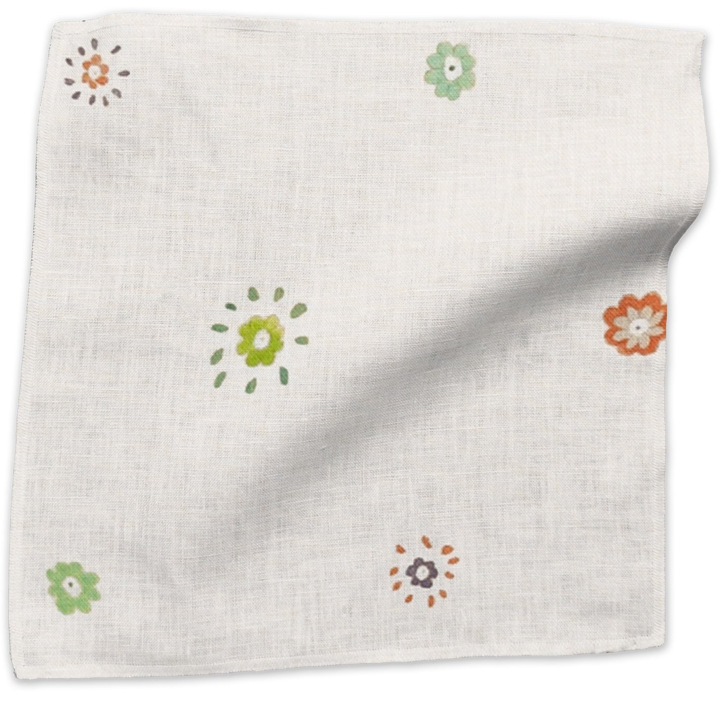 Sunburst geometric linen - Multi-Color colorway swatch