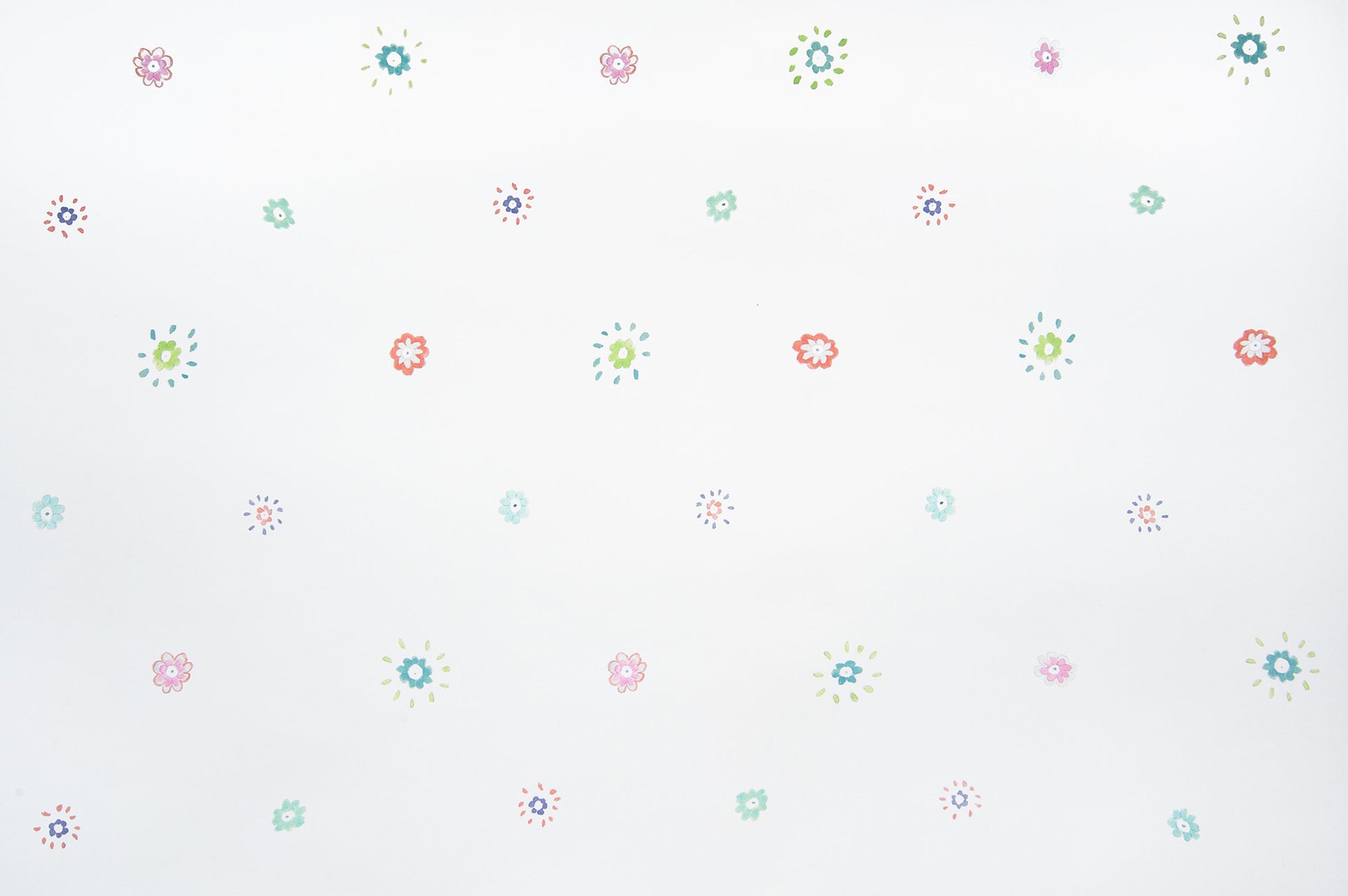 Sunburst geometric wallpaper - Multi colorway repeat