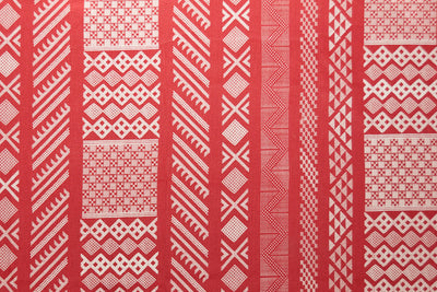 Cherry Red/Natural / Yardage repeat