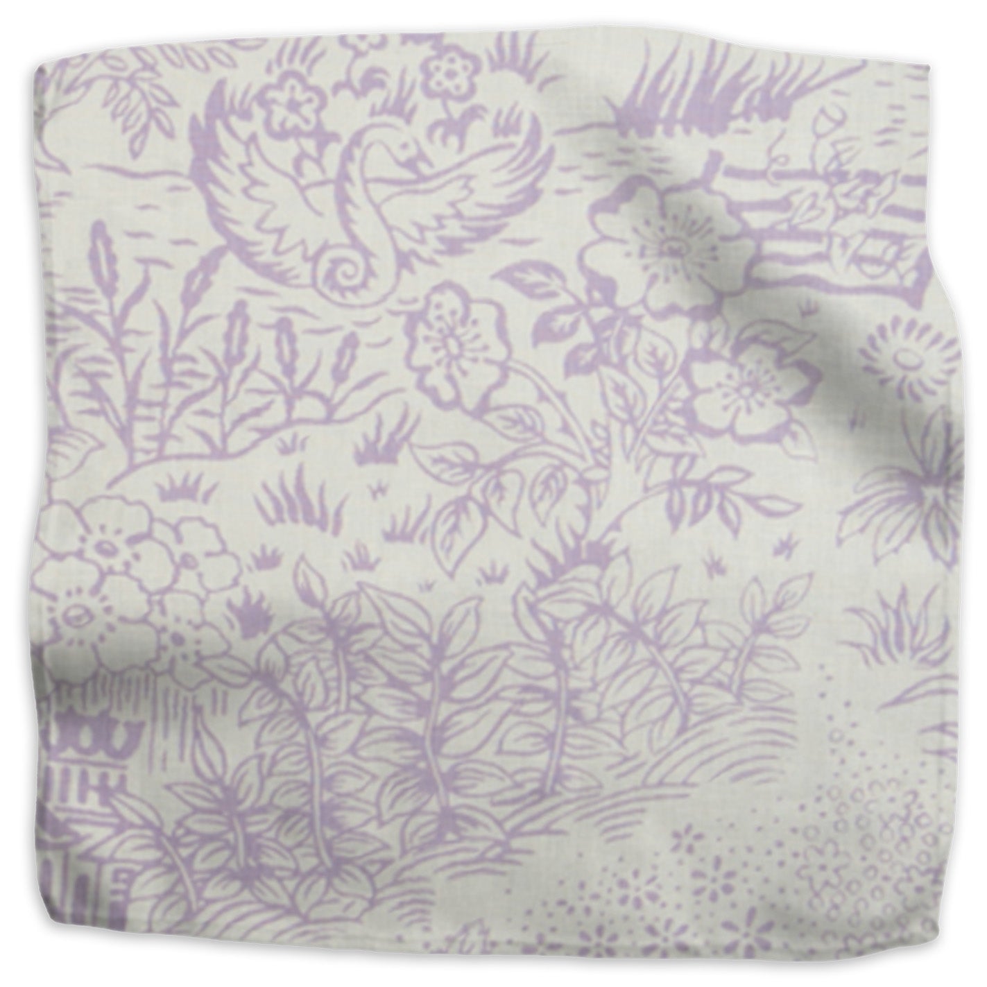 Toile linen - Lavender colorway swatch