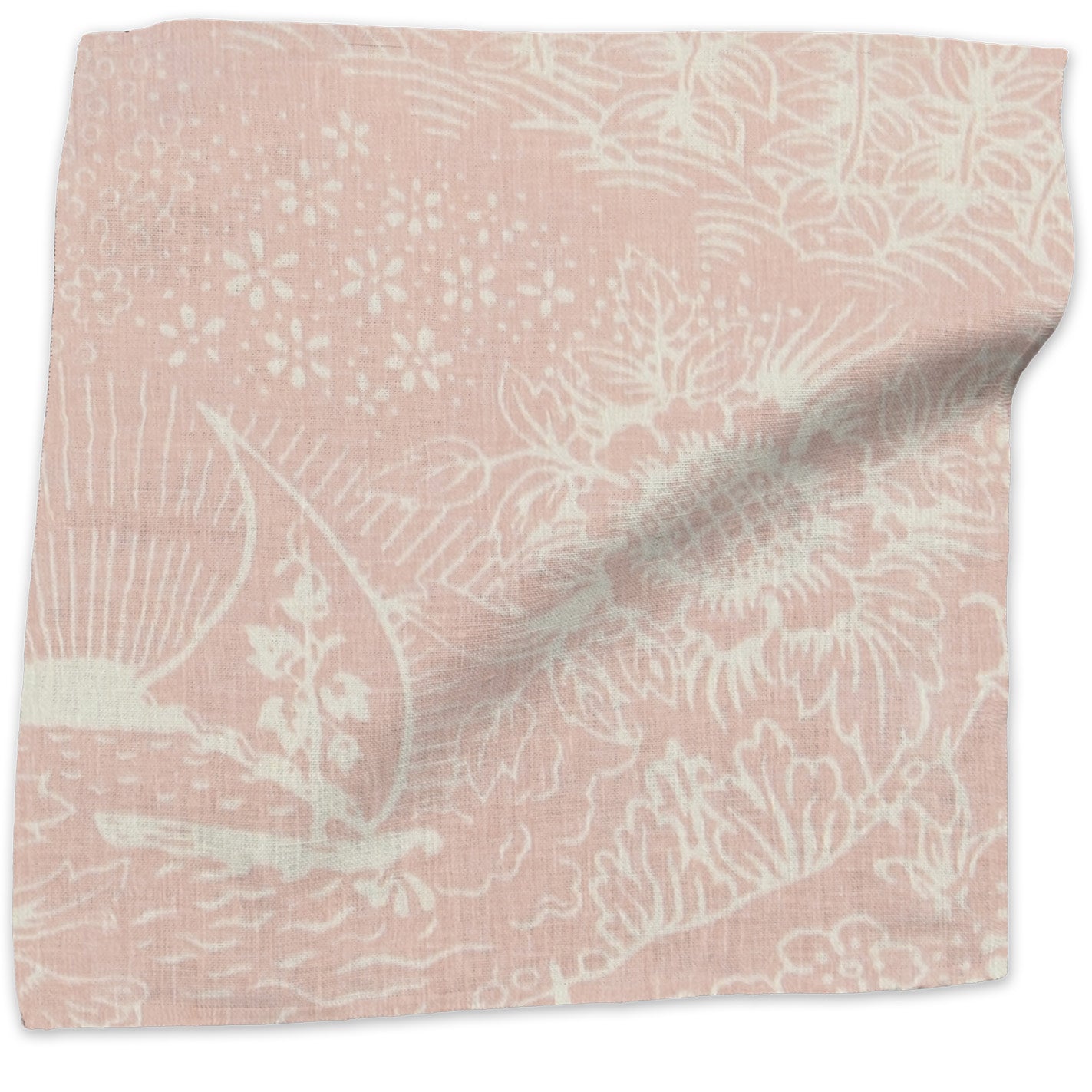 Toile linen - Pink colorway swatch