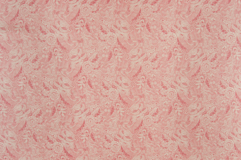 Wildflowers floral linen - Pink colorway repeat