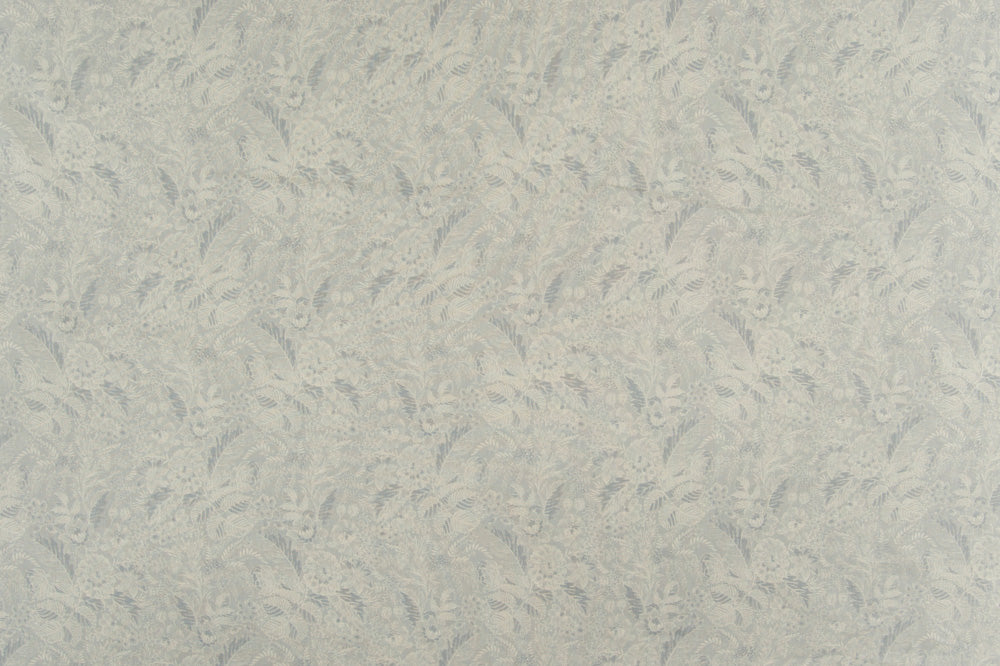 Wildflowers floral linen - Sky Blue colorway repeat