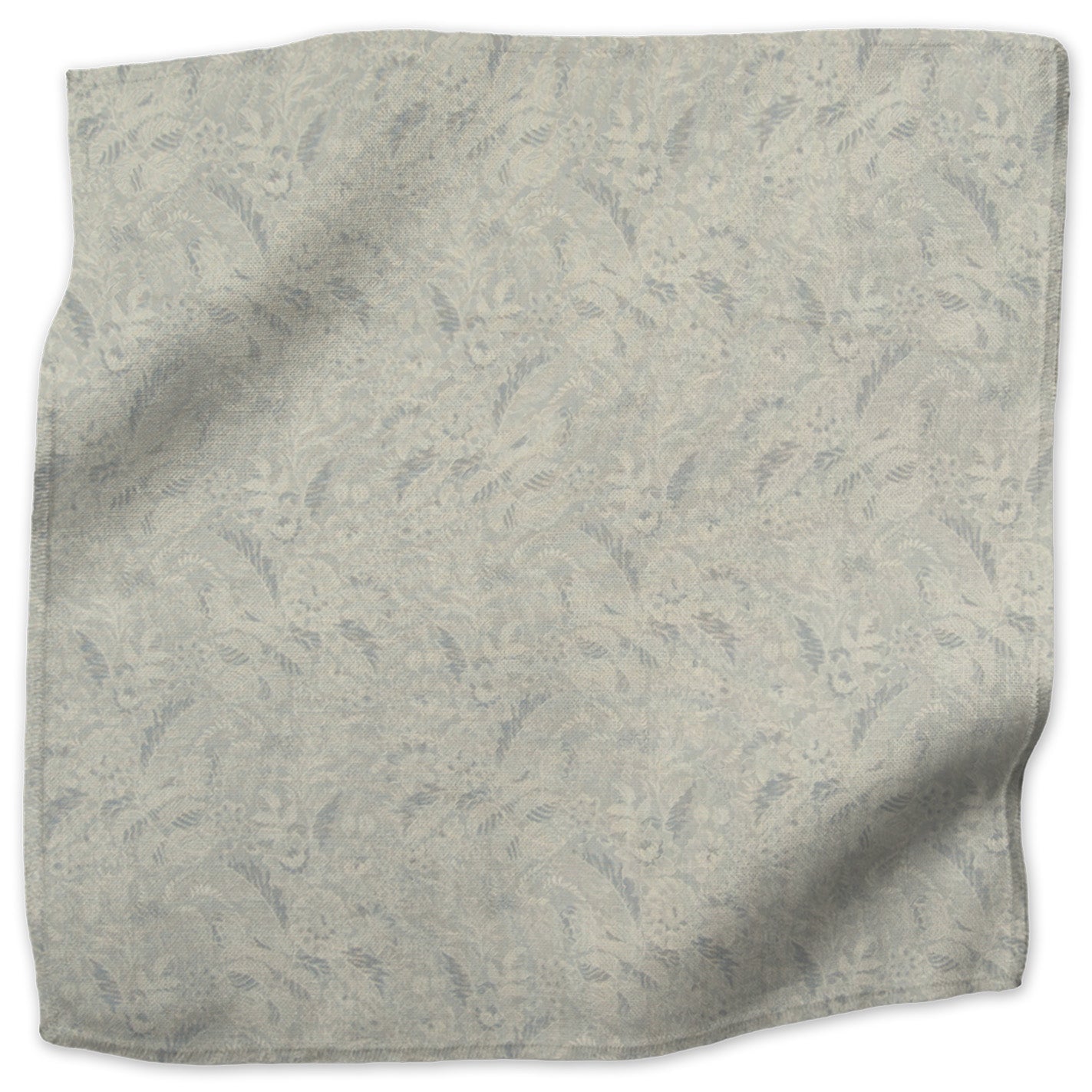 Wildflowers floral linen - Sky Blue colorway swatch