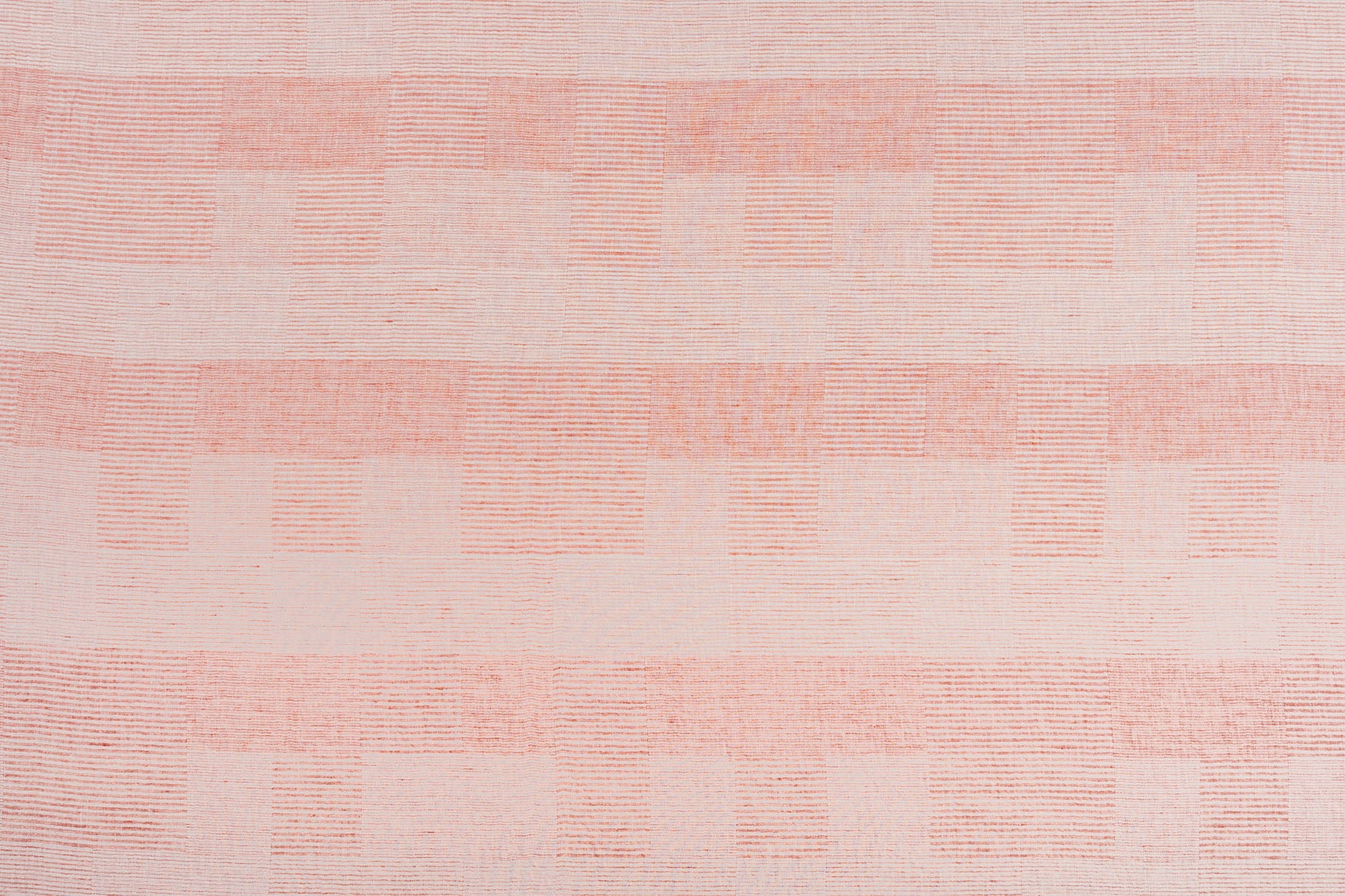 Woven Patchwork geometric linen - Peach colorway repeat