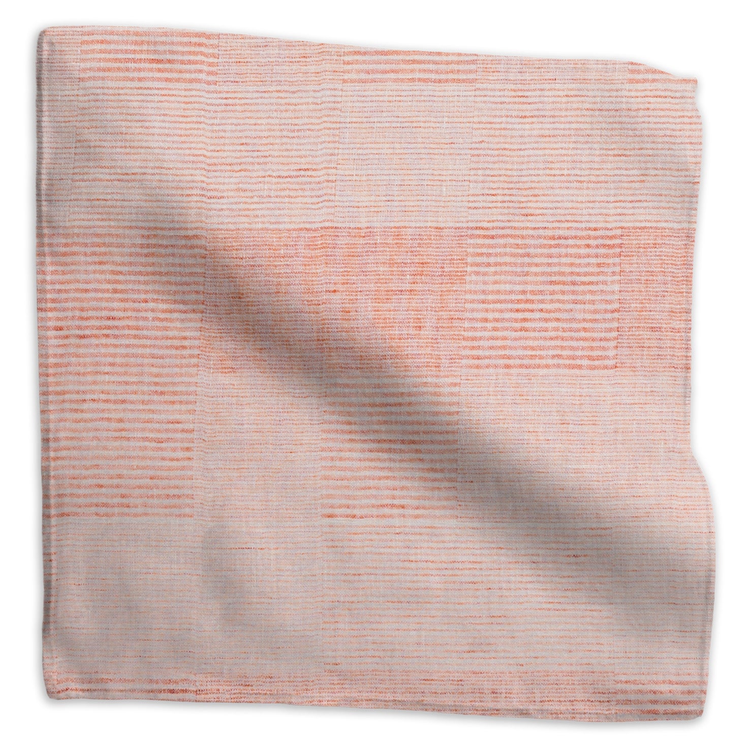 Woven Patchwork geometric linen - Peach colorway swatch
