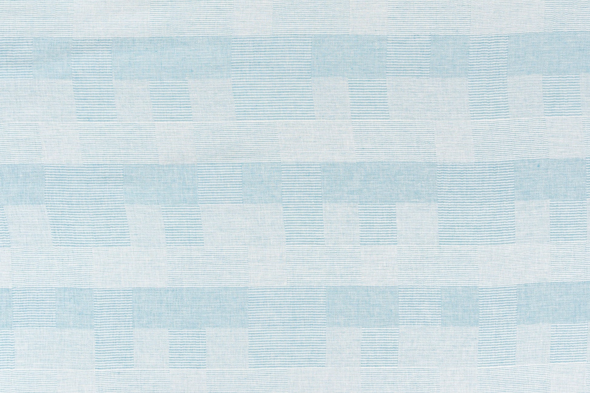 Woven Patchwork geometric linen - Turquoise colorway repeat