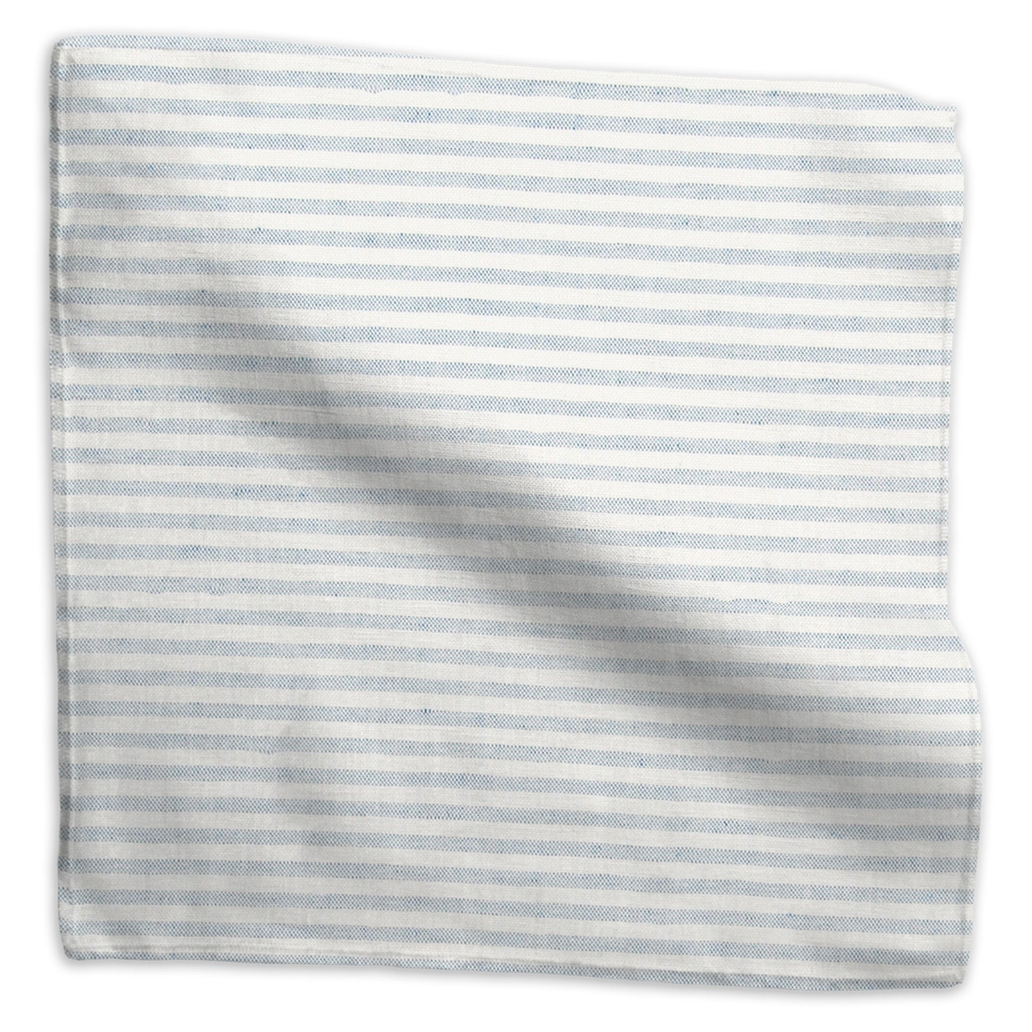 Woven Stripe lyocell/linen blend - Blue colorway swatch