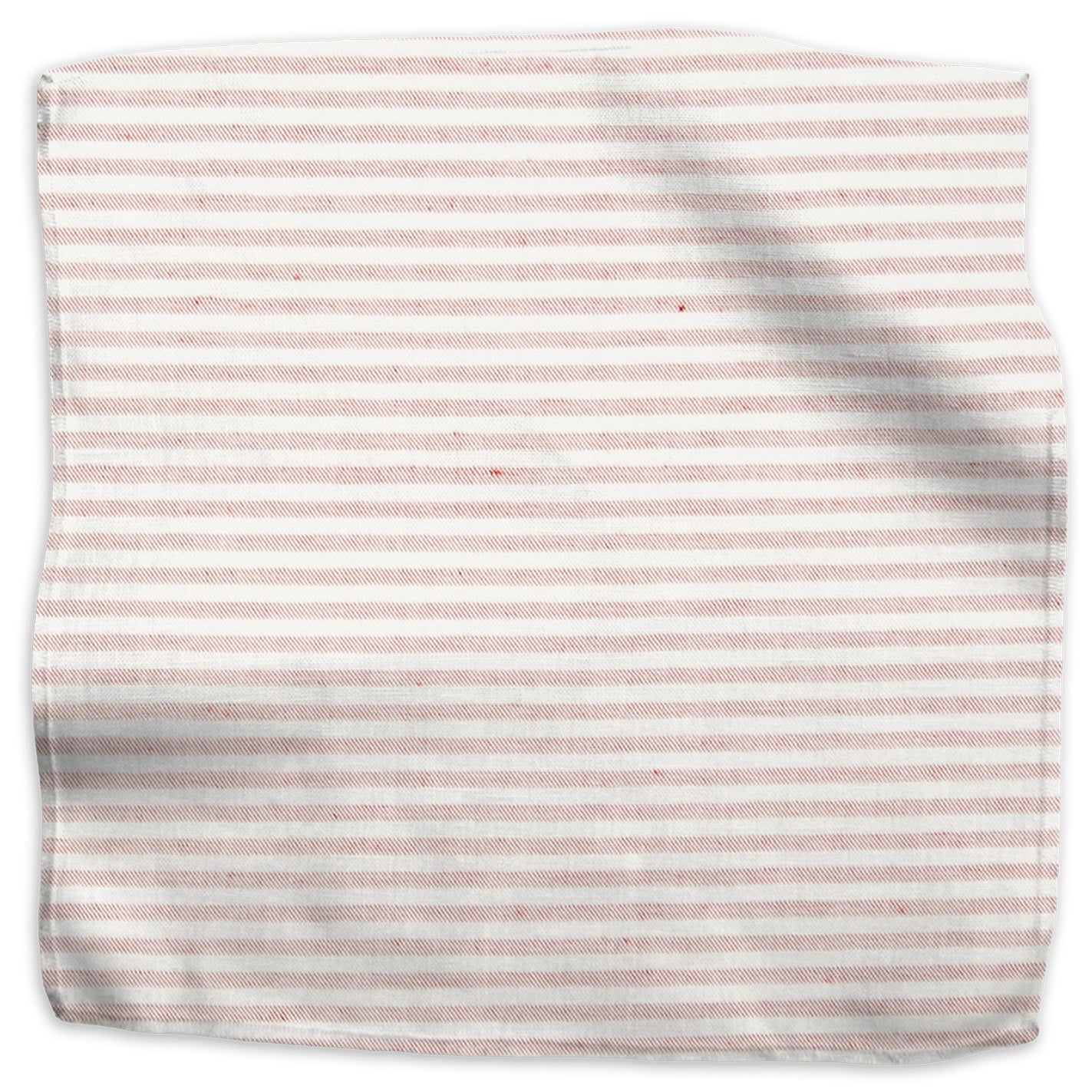 Woven Stripe lyocell/linen blend - Red colorway swatch