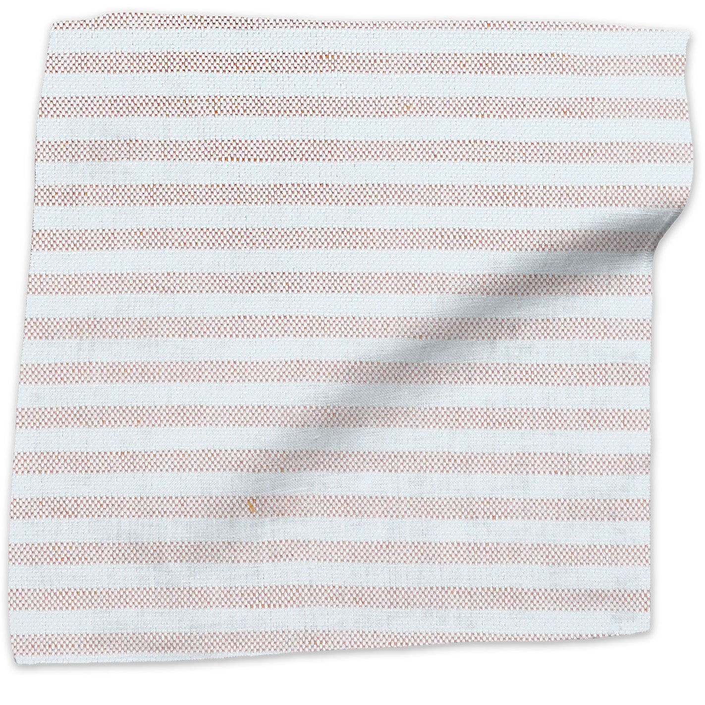 Woven Stripe lyocell/linen blend - Tangelo colorway swatch