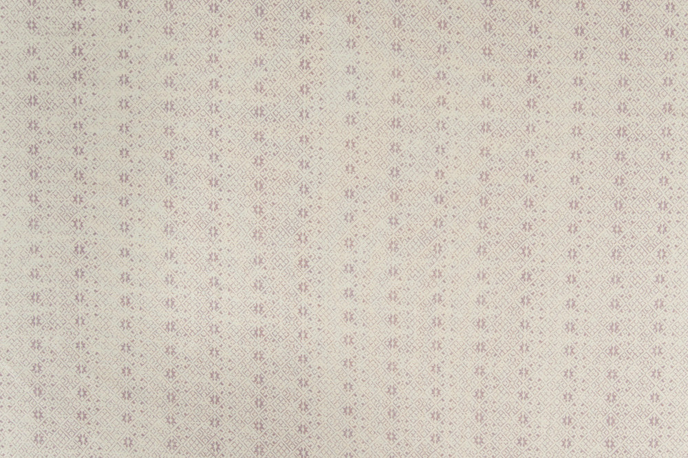 Zazu geometric linen - Mauve colorway repeat