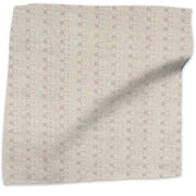 Zazu geometric linen - Mauve colorway swatch