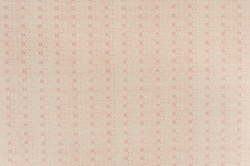 Zazu geometric linen - Rose colorway repeat