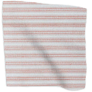 Zig Zag geometric poly/cotton/linen blend - Red colorway swatch