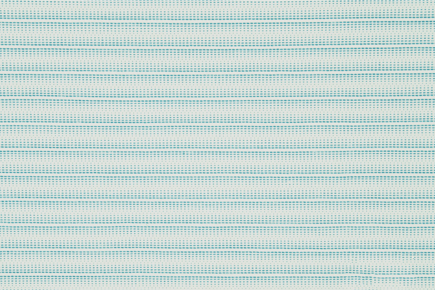 Zig Zag geometric poly/cotton/linen blend - Turquoise colorway repeat